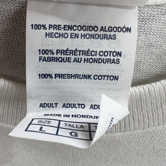 Soul Glo Womens Top Large White Coming to America Parody 80s Retro Tee Shirt - Picture 5 of 9